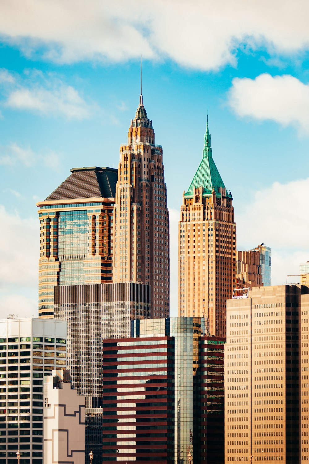 skyscrapers under cloudy sky