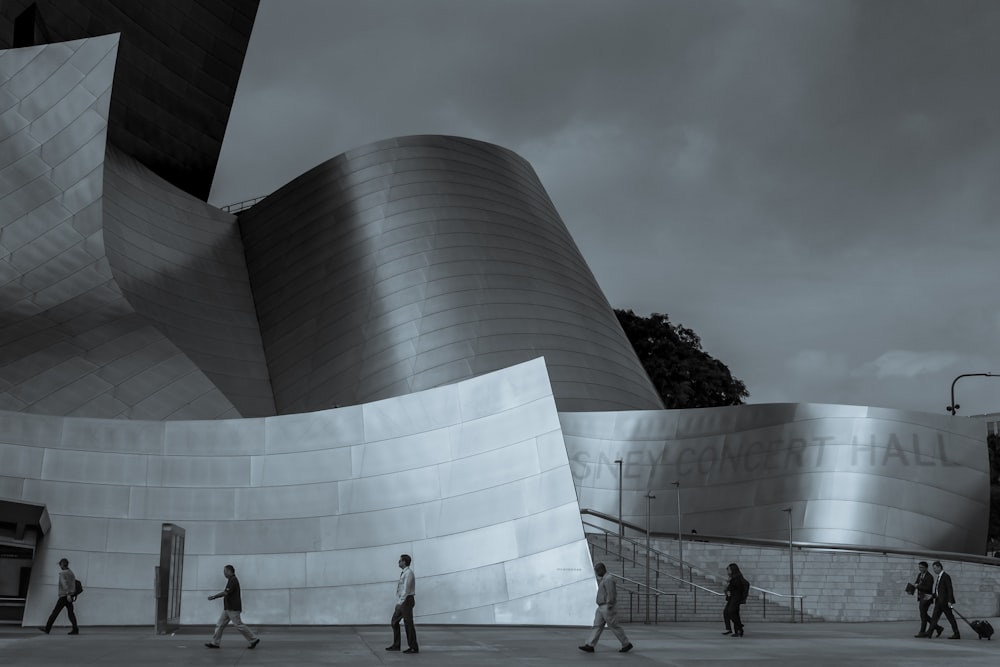 people near Guggenheim Museum