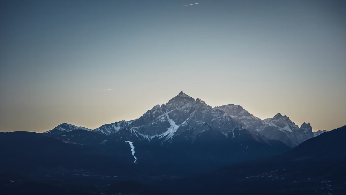 Mountain range travel photography