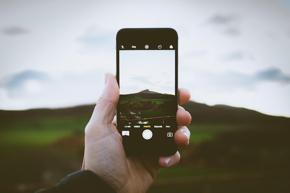 Captura de pantalla de la fotografía de la montaña