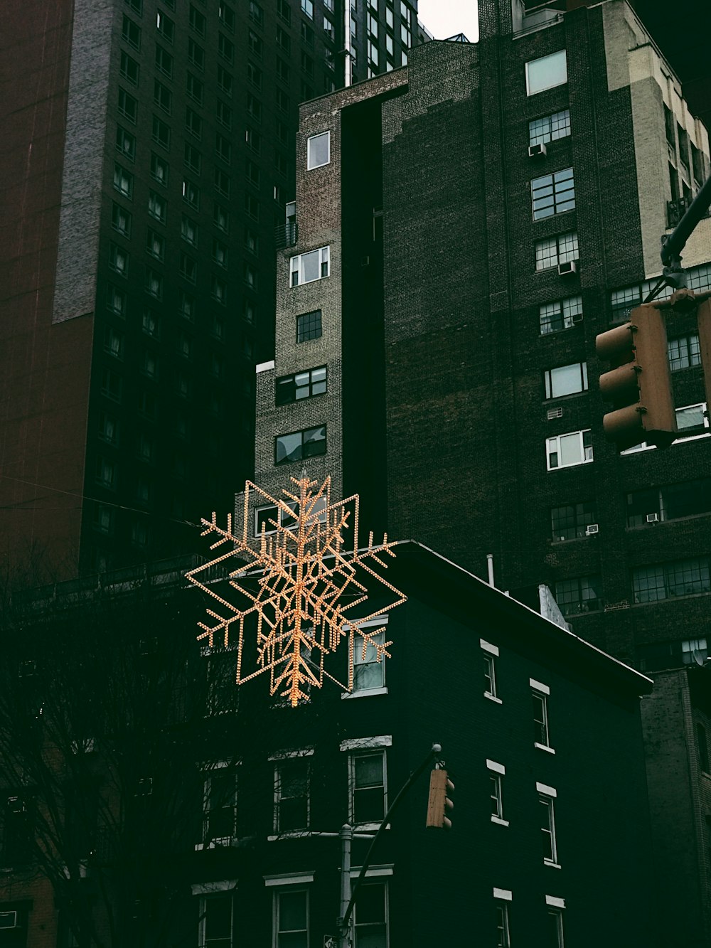 photo of black high rise building