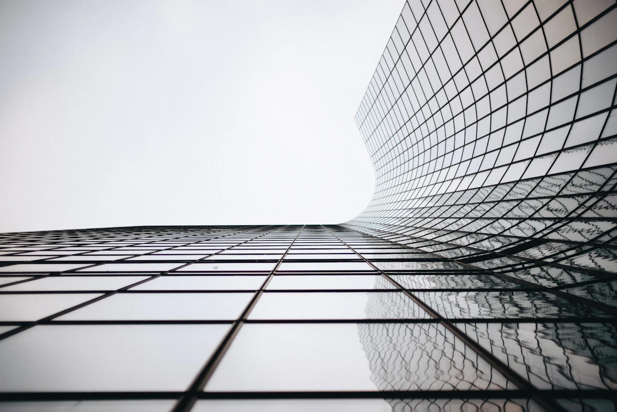 Glass office tower