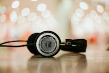 selective focus photo of black headset