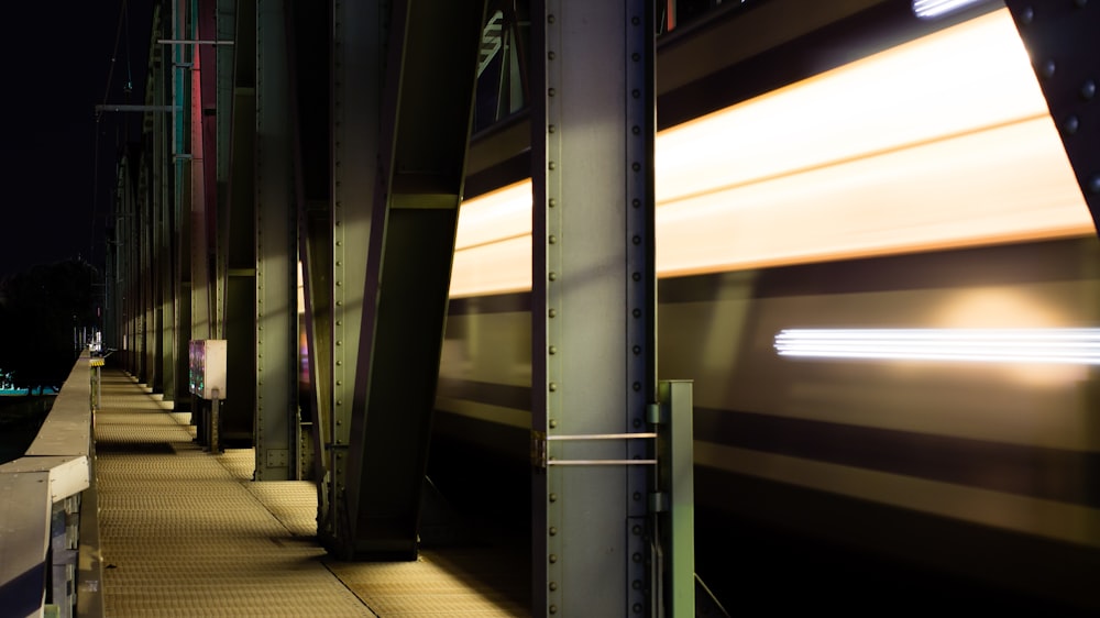 time-lapse photography of a train