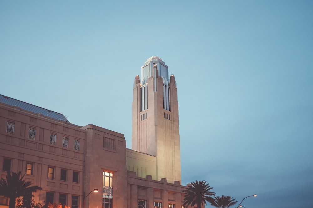 brown and grey tower under grey sky