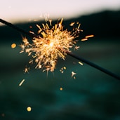 shallow focus photography of sparkler