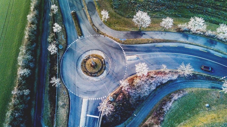 A roundabout showcasing choices