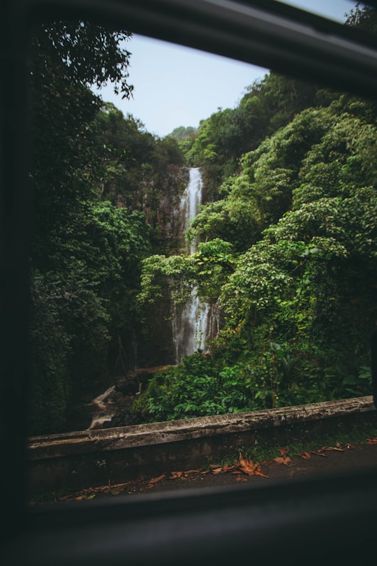 waterfall during daytime in Maui County United States