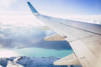 window plane wing photography