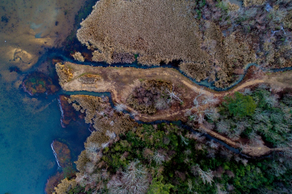 aerial view of land