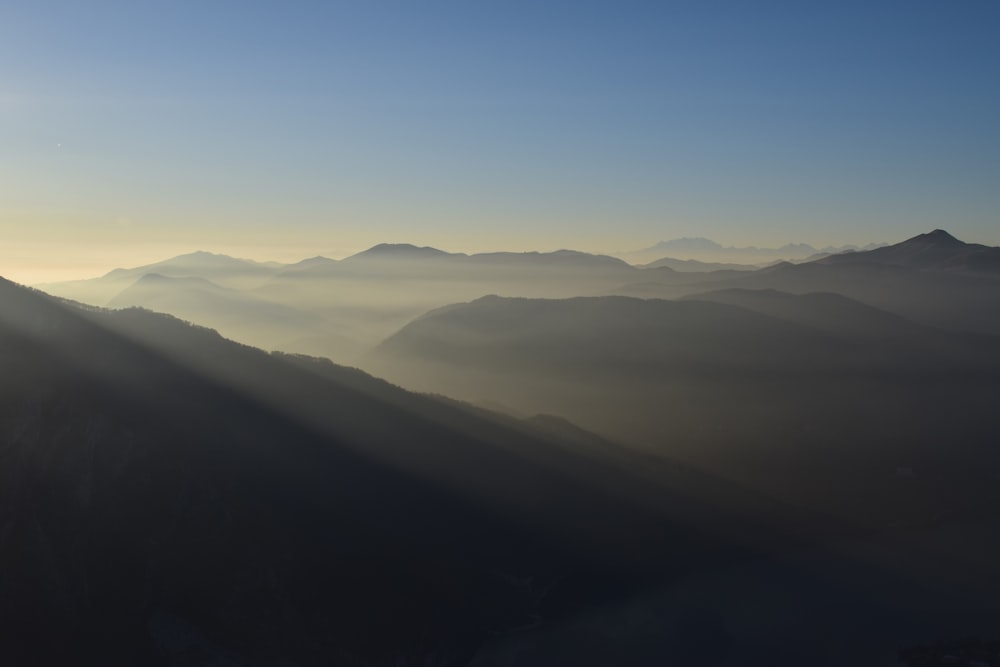 gray mountain at daytime