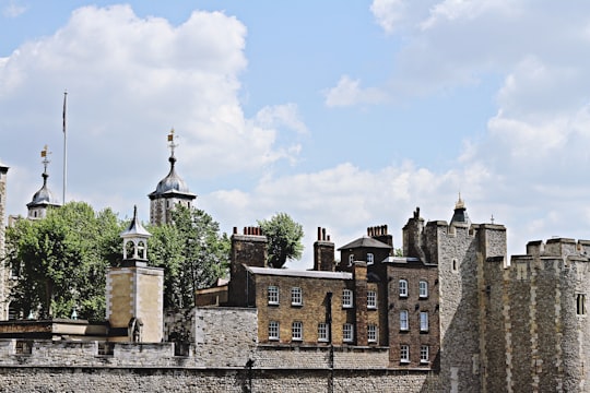grey concrete buildings in Tower of London United Kingdom