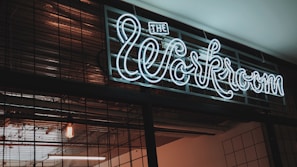 The Workroom shop signage