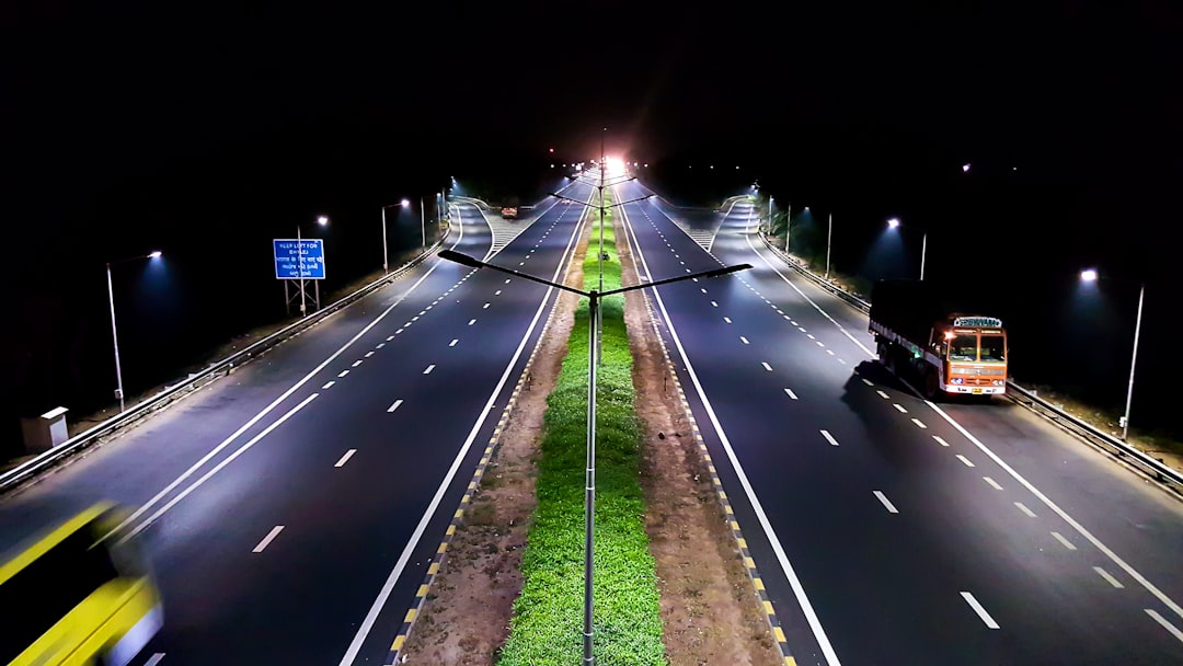 vehicles traveling on roads at night, Roads