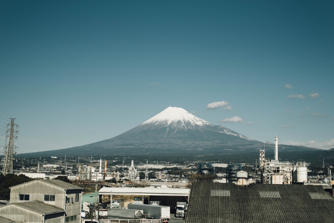 mountain near houses