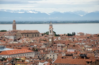 A scenic view of popular travel destinations in Europe.