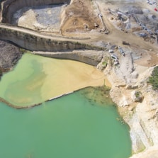 aerial photography of seashore