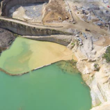 aerial photography of seashore