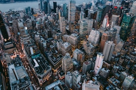 aerial photography of building