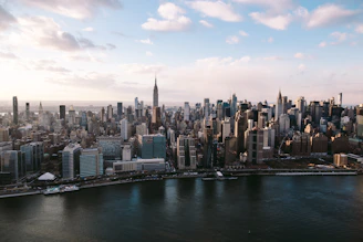 aerial photography of Empire State building