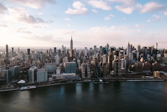 aerial photography of Empire State building