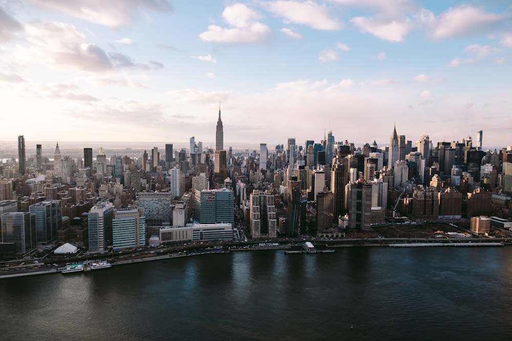 aerial photography of Empire State building