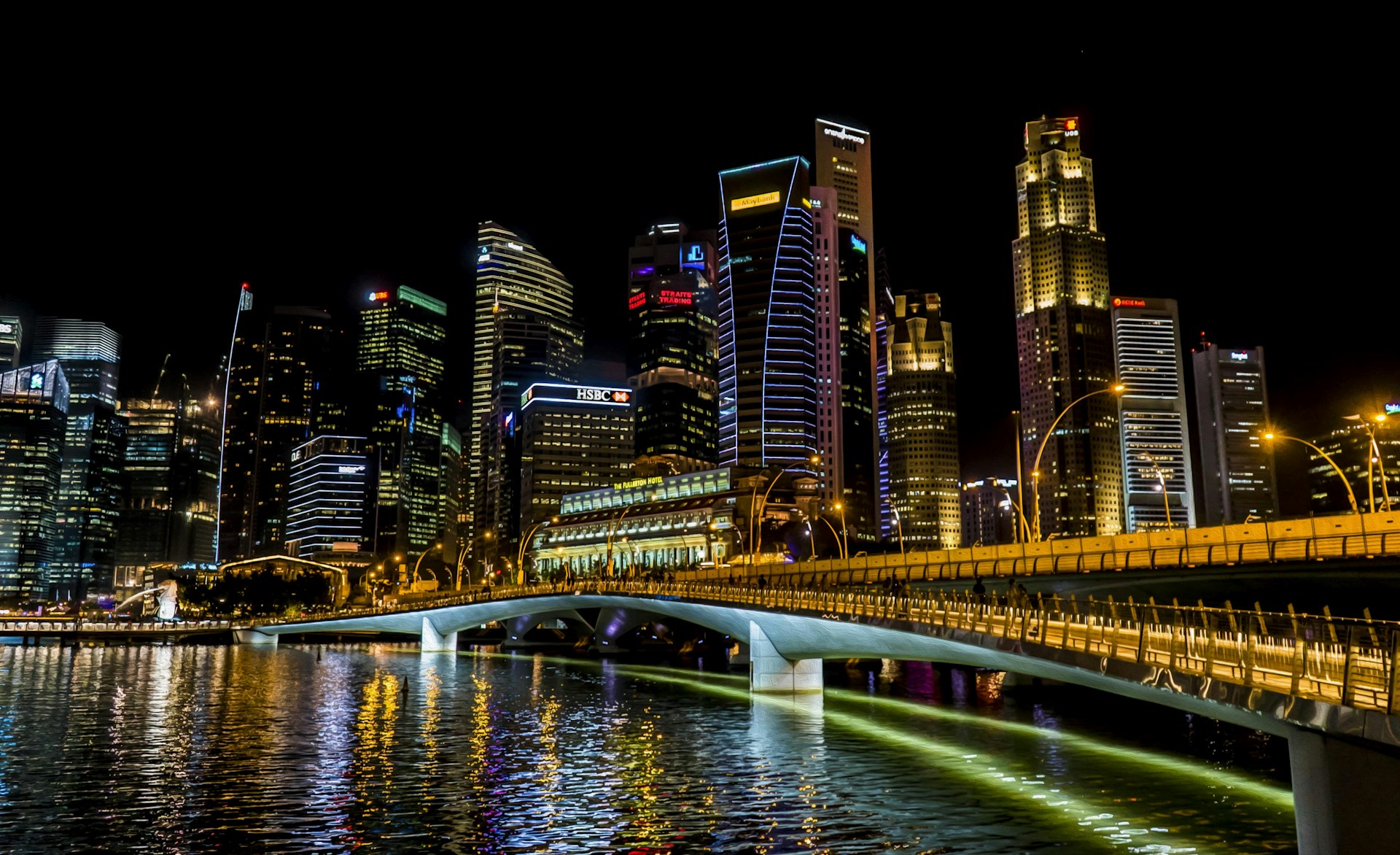 city with skyscraper during night