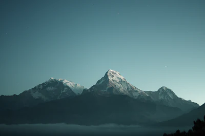 Annapurna peaks above the clouds