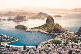 aerial photography of cityscape near sea