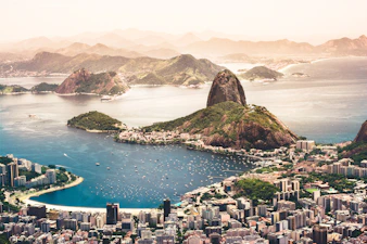 A sunny South American coastline