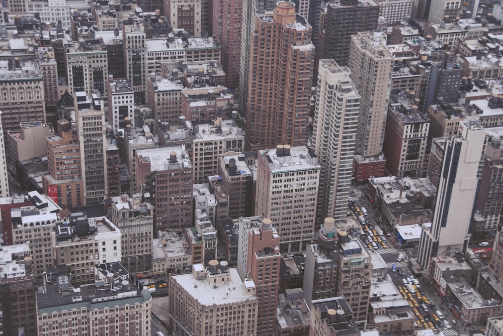 Foto aérea de la ciudad de Nueva York