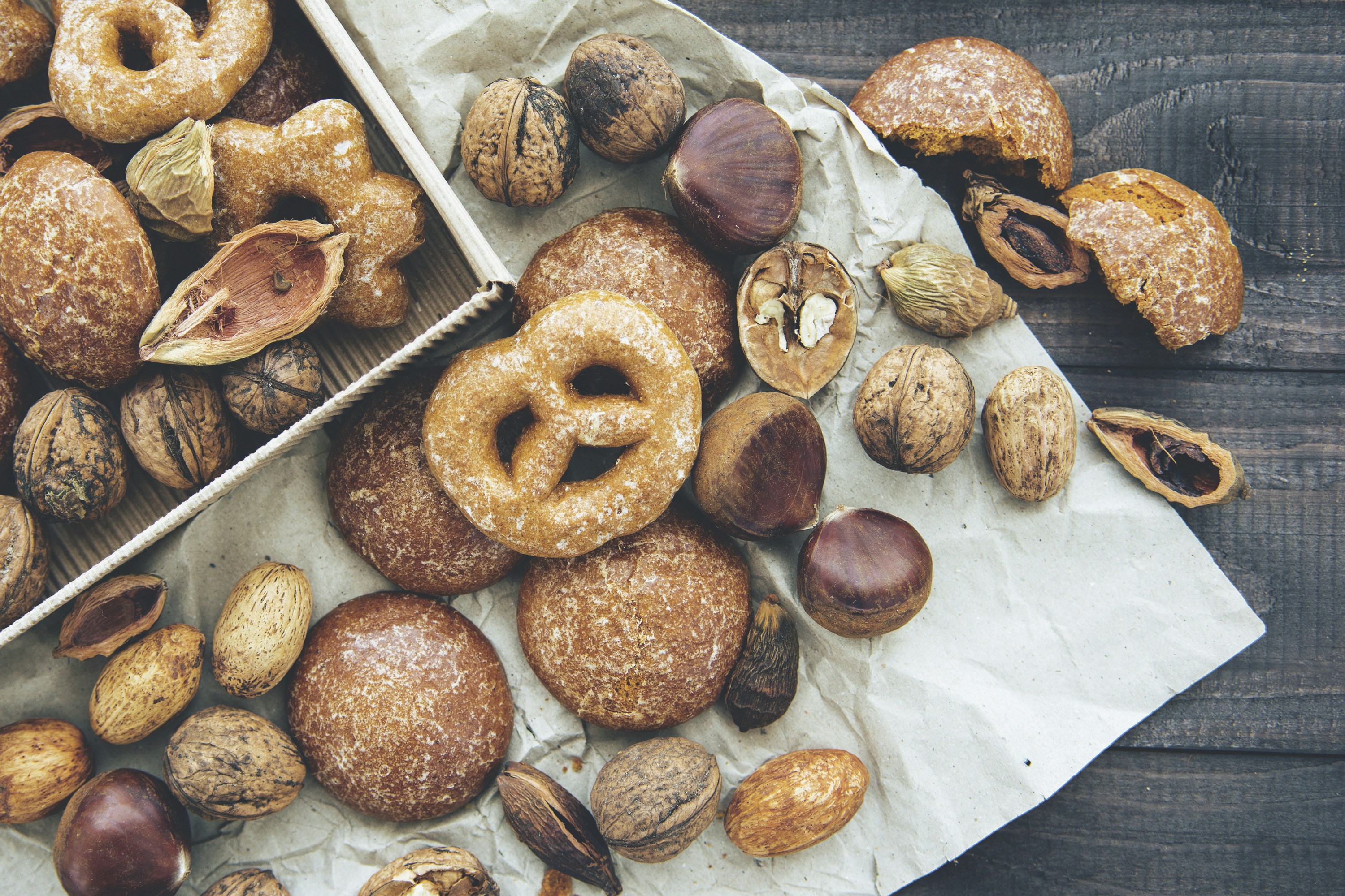 Pretzel, cookie, biscuit, nut and snack HD photo by Mira Bozhko (@miroslava) on Unsplash