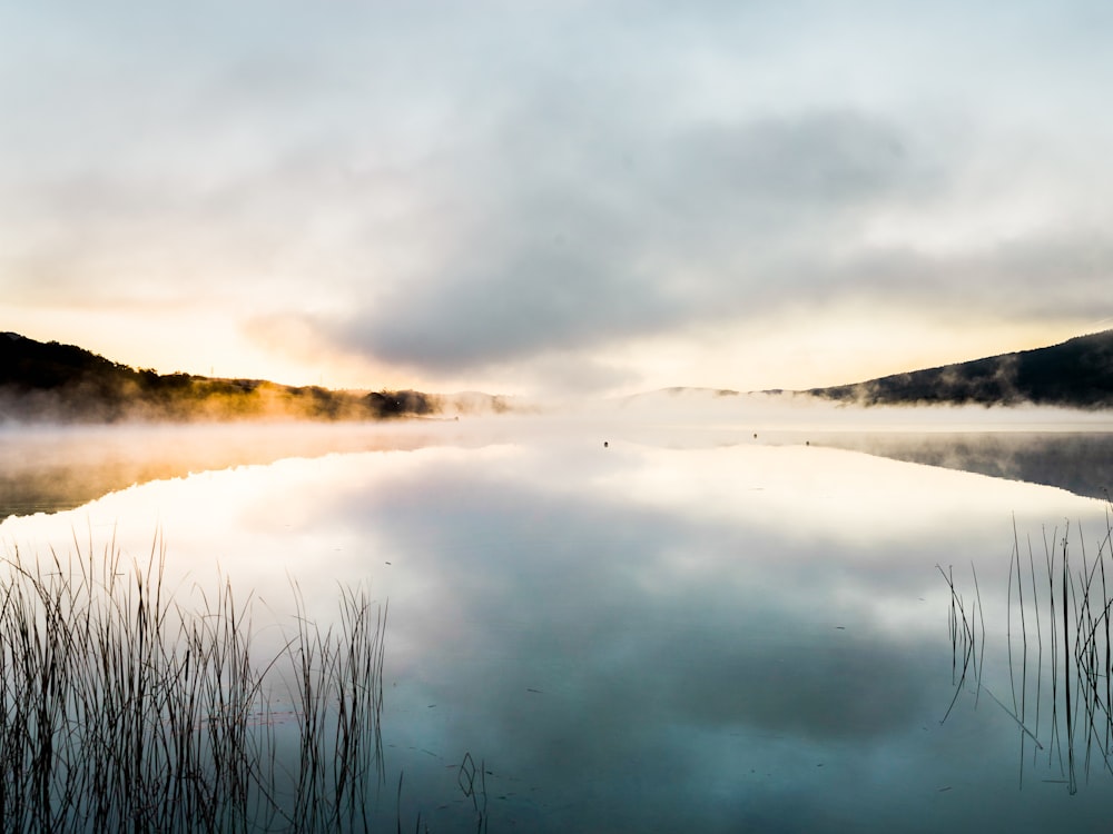 Gewässer unter dem Himmel