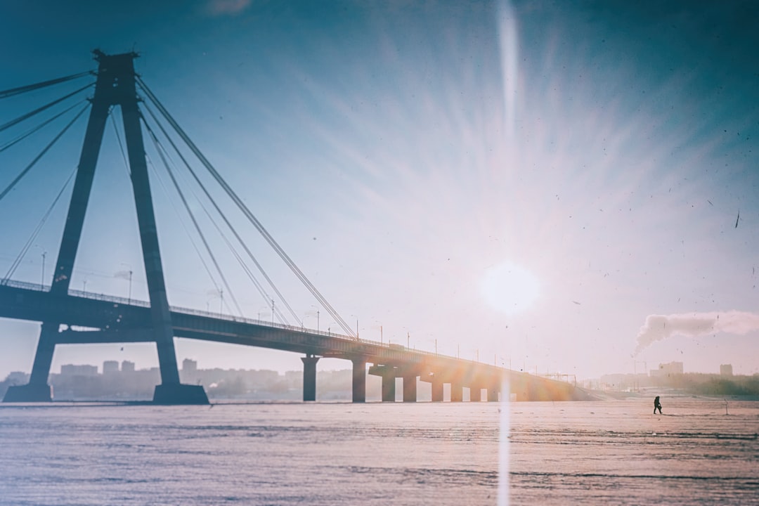 suspended bridge during day time