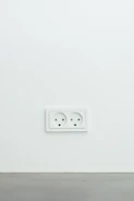 white wall plug