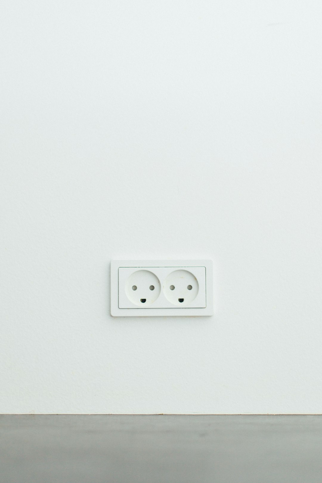 white wall plug