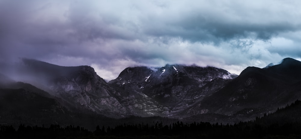 birds eye photography of mountain