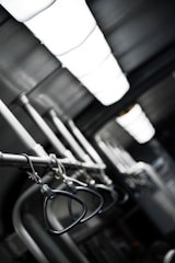 Public transit handrails coated with germ patrol™ antimicrobial layer.