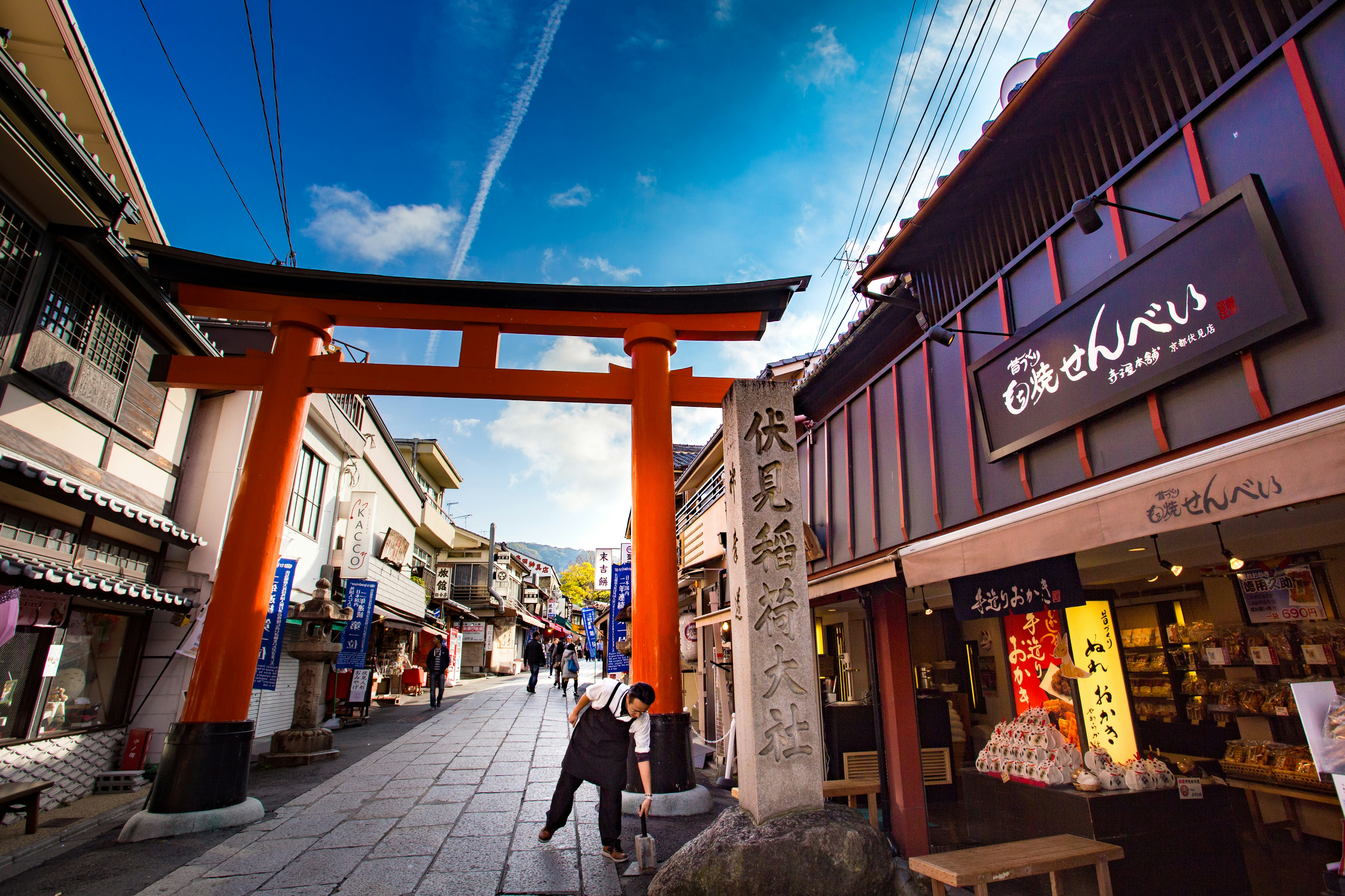 man standing beside storefront, Travel in OSAKA in the morning. and i love travel more place on japan.</p><p>hope u like this place and this photo.