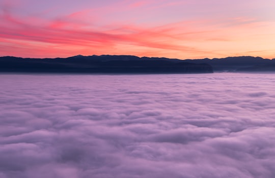 long exposure photography of white cloud in Ajdna Slovenia