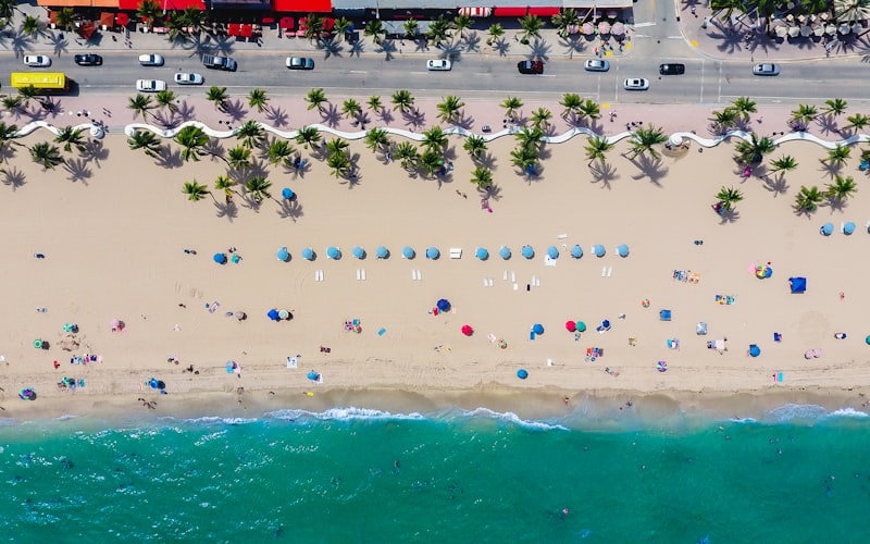 Fort Lauderdale beach aerial