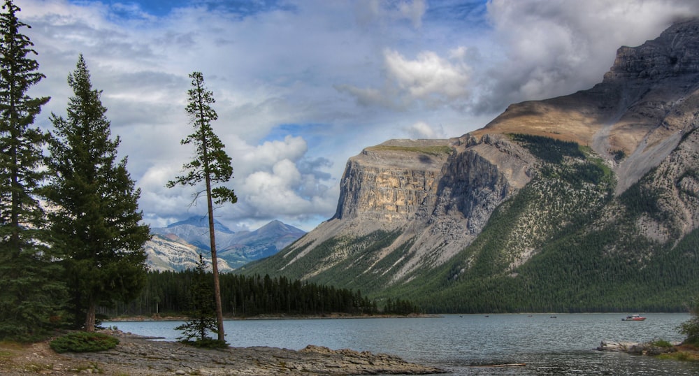 landscape photo of mountain behind body of water