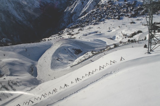 snow covered area in Les 2 Alpes France