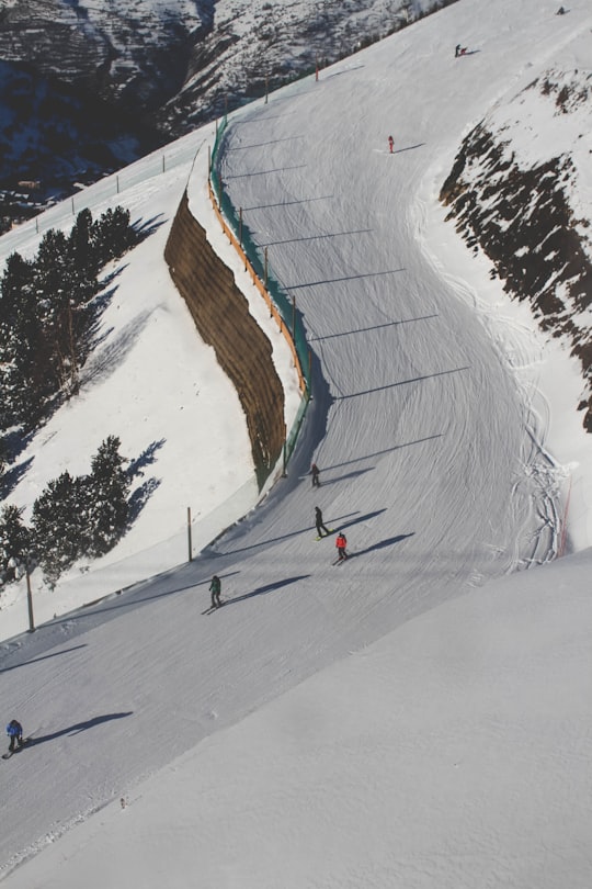 photo of people ice skating during daytime in Les 2 Alpes France