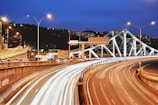 time-lapse photography of vehicles on roadway