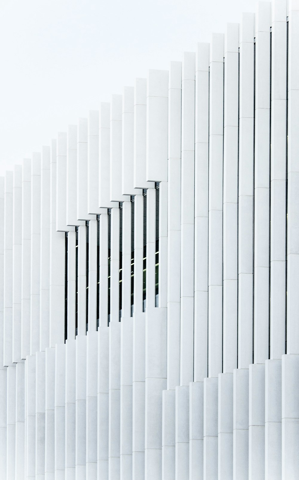 architectural photography of white building