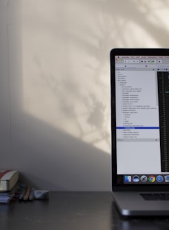 MacBook Pro showing programming language