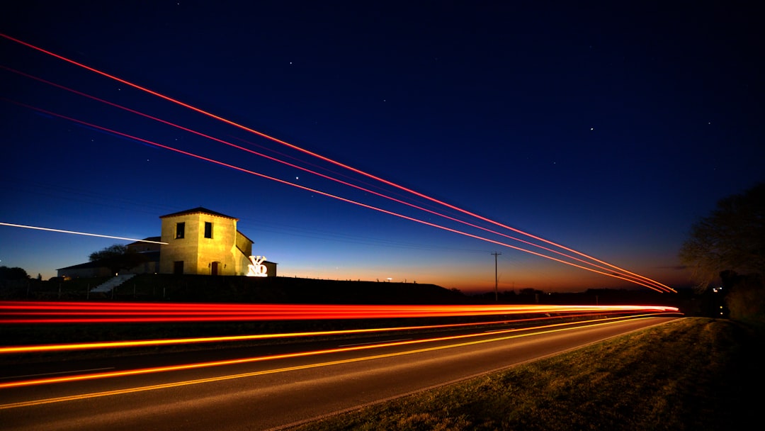 time lapse photo of road during nighttime