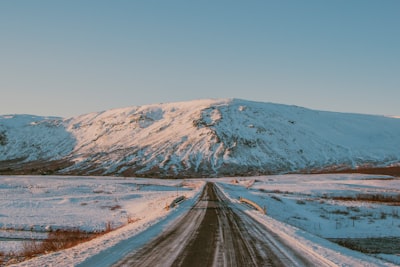 Mountain on Road - От Laugarvatnsvegur Road, Iceland