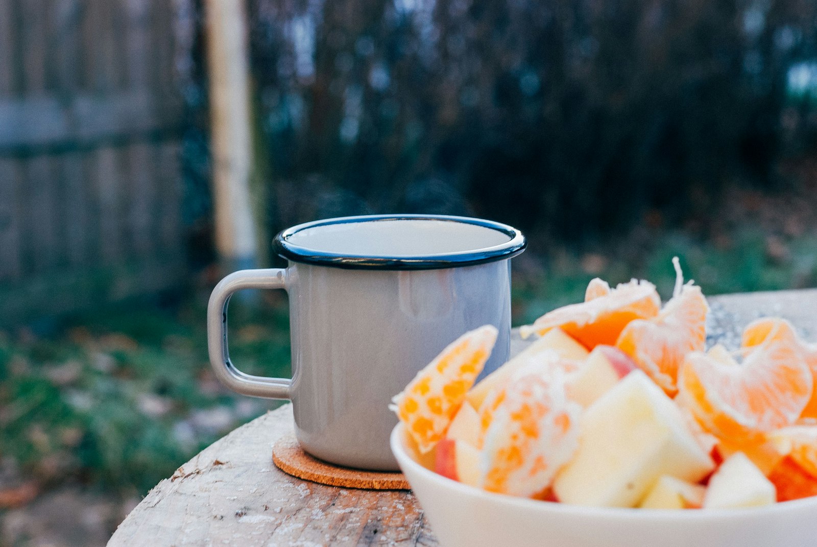 Nikon D80 + Nikon AF Nikkor 50mm F1.4D sample photo. Grey mug on brown photography